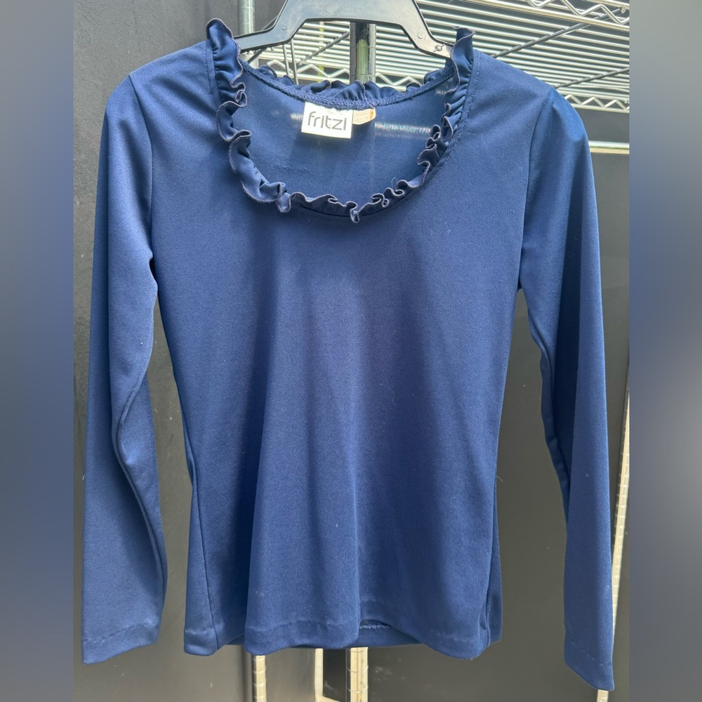 Woman’s blouse circa 1970’s in a pretty blue
